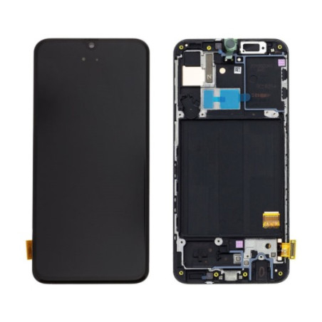 Ecran sur chassis Noir OFFICIEL Samsung A40 SM-A405F  GH82-19672A