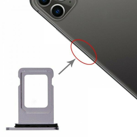 Tiroir Support violet mauve Carte Nano SIM iPhone 11