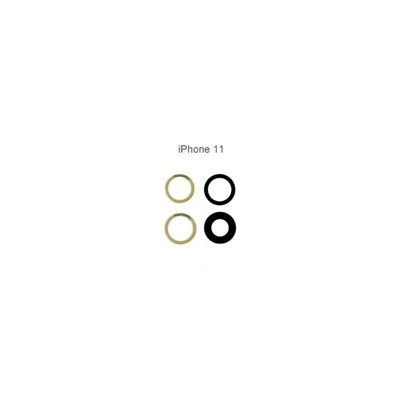 Lot 2 Lentilles remplacement vitre appareil photo iPhone 11