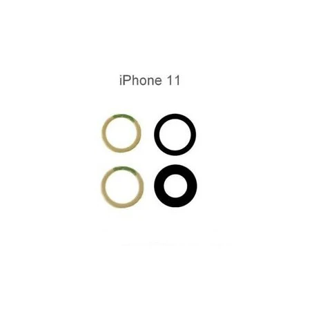 Lot 2 Lentilles remplacement vitre appareil photo iPhone 11