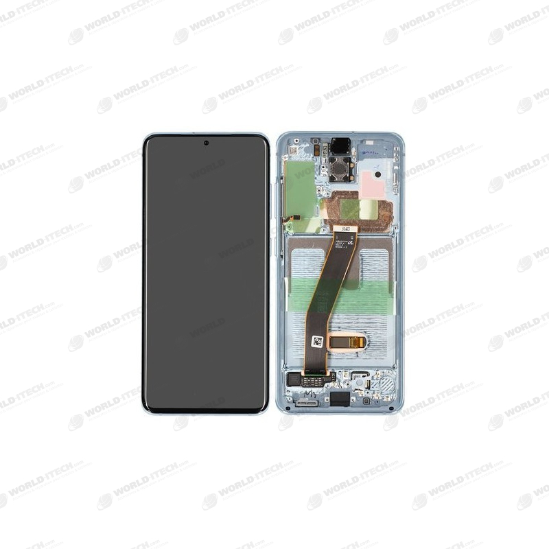 Ecran super AMOLED ORIGINE Samsung bleu S20 SM-G980F  service pack officiel GH82-22131D