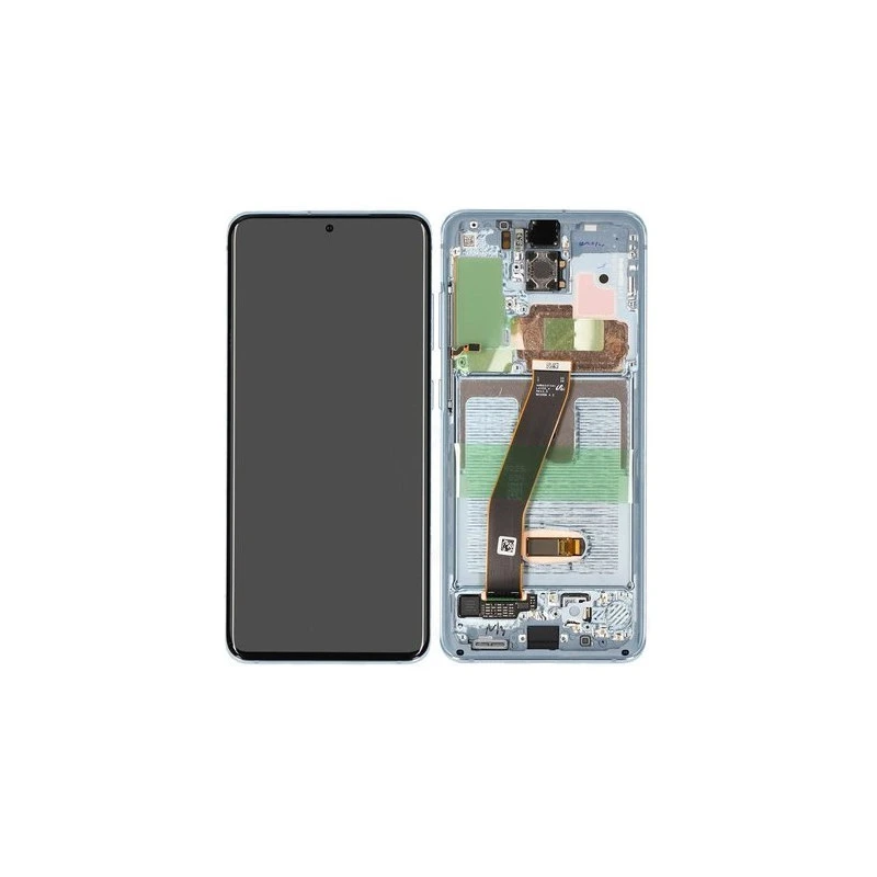 Ecran super AMOLED ORIGINE Samsung bleu S20 SM-G980F  service pack officiel GH82-22131D