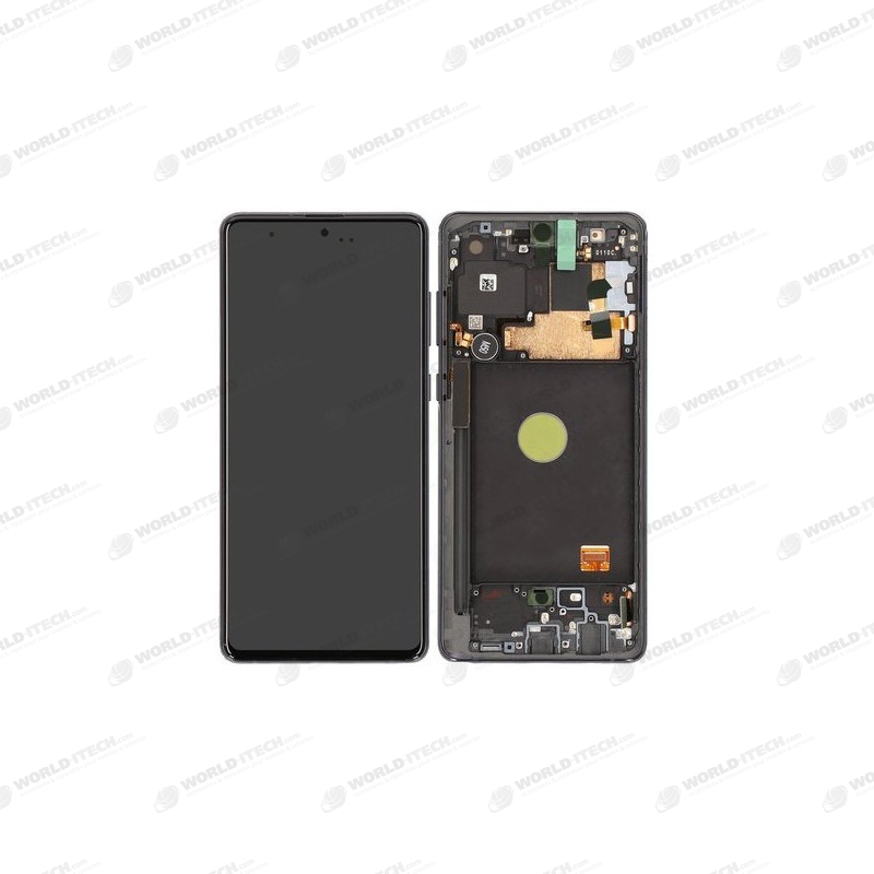 Ecran sur chassis Noir OFFICIEL Samsung Note 10 Lite SM-N770F GH82-22055A