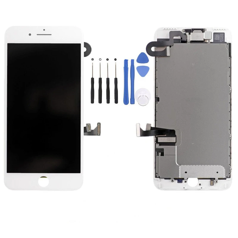 Ecran ORIGINE Apple Blanc Complet Prémonté iPhone 8 plus - Kit Outils OFFERT 