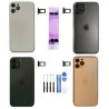 Chassis avec vitre arrière iPhone 11 Pro - KIT OUTILS OFFERTS gris sidéral vert nuit argent or