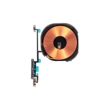 Nappe bouton volume mute recharge sans fil induction QI  iPhone XS MAX