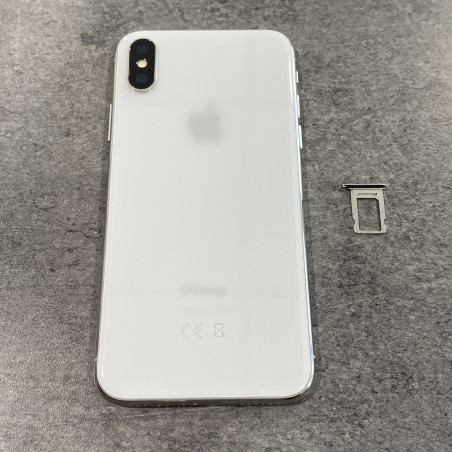 Chassis vitre arrière noir complet prémonté iPhone XS - KIT OUTILS OFFERTS