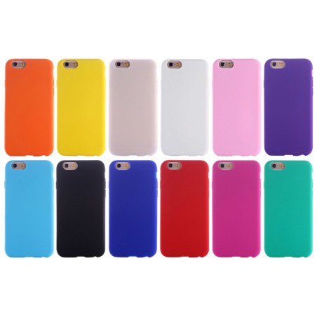 Coque Silicone Souple Couleur iPhone 6 6S