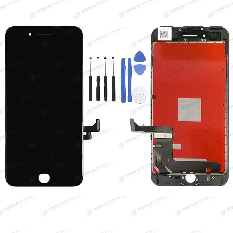 Ecran COMPATIBLE Noir iPhone 8 + Kit Outils OFFERT