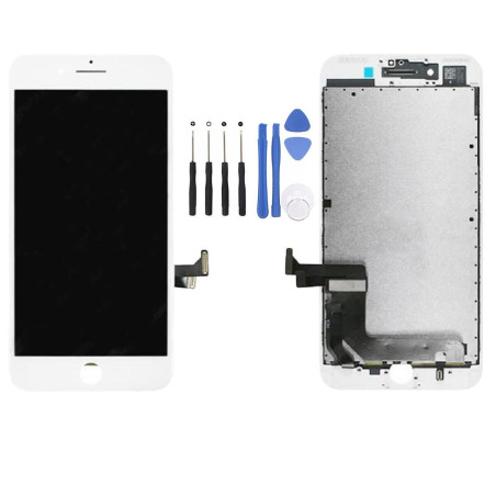 Ecran COMPATIBLE Blanc iPhone 8 + Kit Outils OFFERT