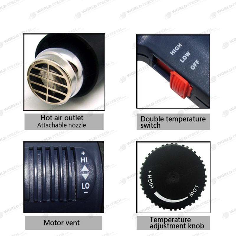 Décapeur thermique pistolet air chaud BST-8016-3A iphone samsung ipad reparation