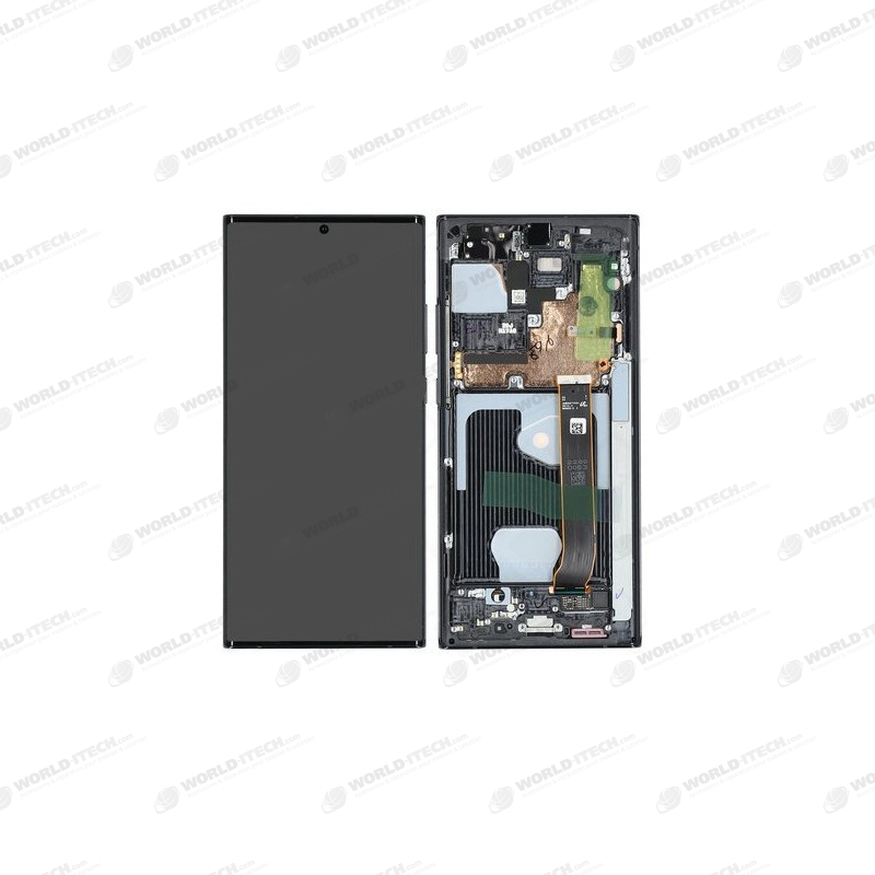 Ecran sur chassis Noir OFFICIEL Samsung Note 20 ultra sm-N986 sm-n988  GH82-23597A