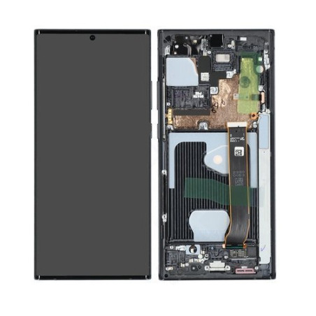 Ecran sur chassis Noir OFFICIEL Samsung Note 20 ultra sm-N986 sm-n988  GH82-23597A