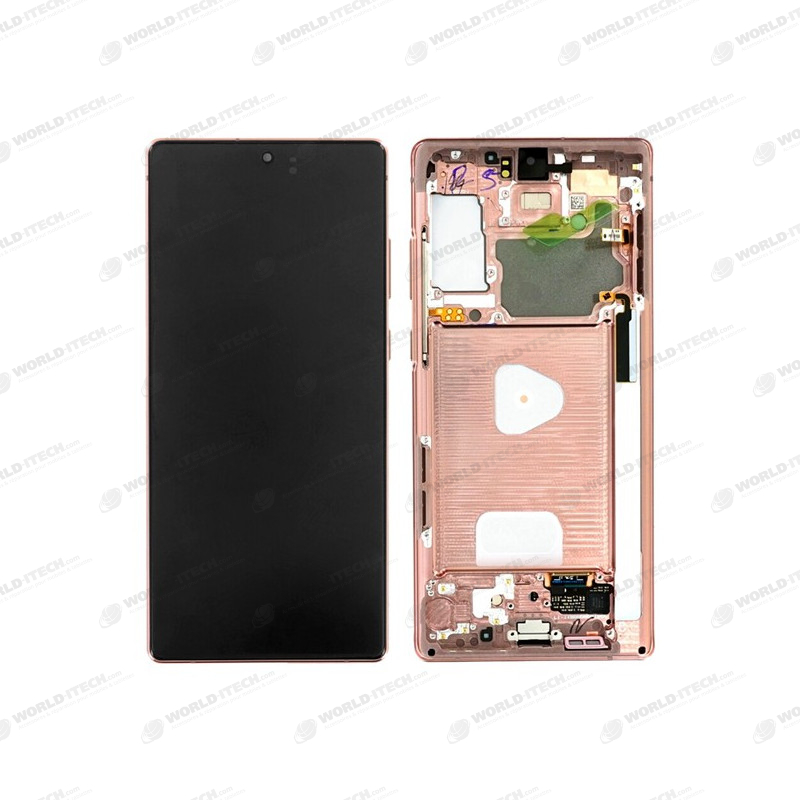 Ecran sur chassis bronze OFFICIEL Samsung Note 20 sm-N980 sm-n981 GH82-23733B
