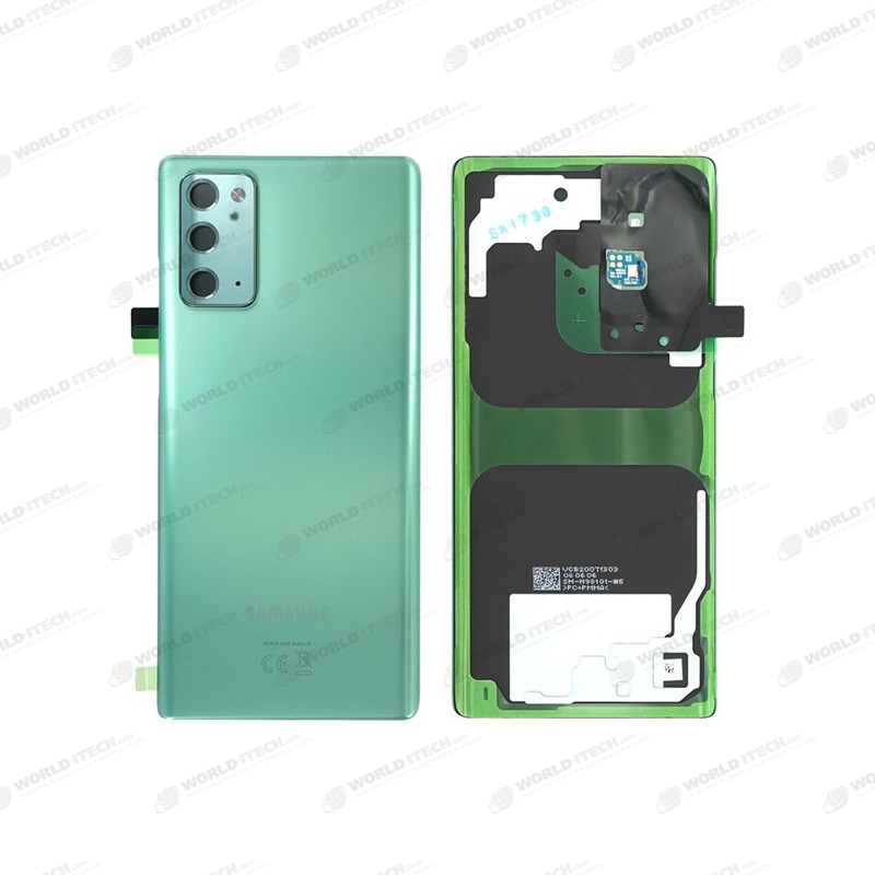 Vitre arrière verte origine officielle Samsung Galaxy Note 20 SM-N980/N981 GH82-23299C