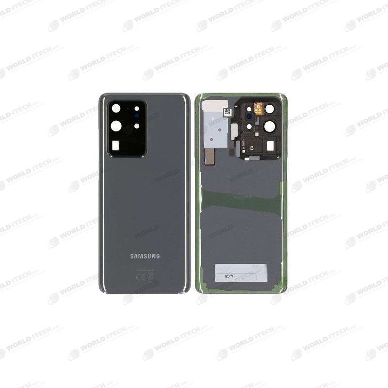 Vitre arrière Noir OFFICIELLE Samsung Galaxy S20 Ultra GH82-22217B SM-G888F / SM-G888B