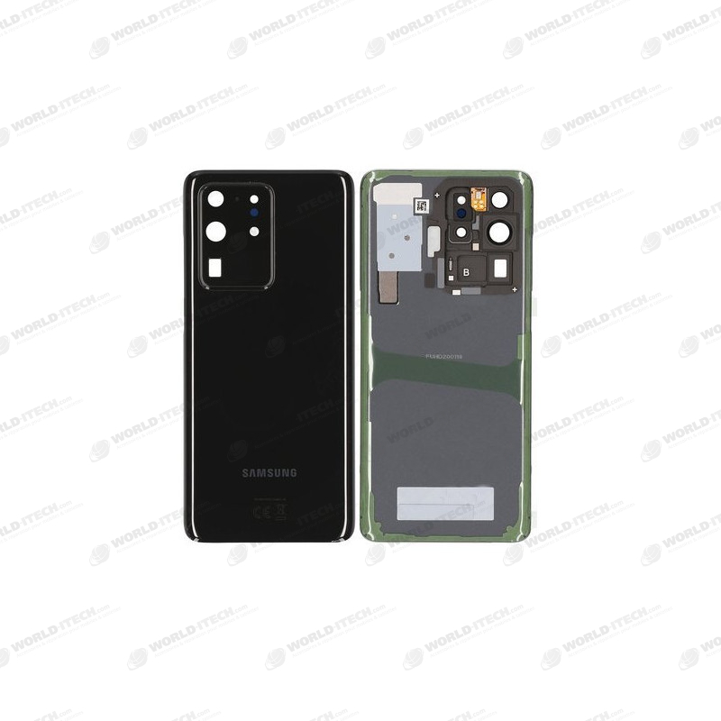 Vitre arrière Noir OFFICIELLE Samsung Galaxy S20 Ultra GH82-22217A SM-G988F / SM-G988B