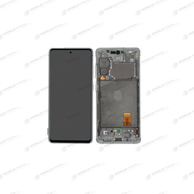 Ecran sur chassis Argent Blanc OFFICIEL Samsung S20 FE 4G / 5G service pack officiel GH82-24220B SM-G780 / SM-GG781