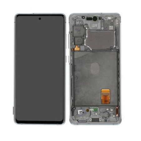 Ecran sur chassis Argent Blanc OFFICIEL Samsung S20 FE 4G / 5G service pack officiel GH82-24220B SM-G780 / SM-GG781
