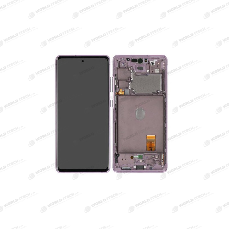 Ecran sur chassis violet lavande OFFICIEL Samsung S20 FE 4G / 5G GH82-24220C SM-G780 / SM-G781