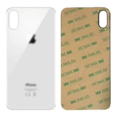 Vitre face arrière blanc avec adhésif iPhone XS max qualité origine