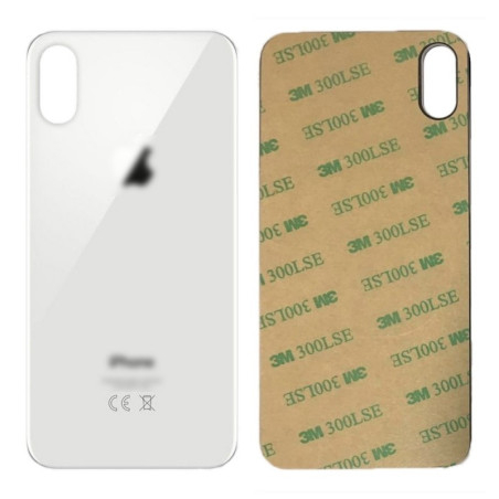 Vitre face arrière blanc avec adhésif iPhone XS max qualité origine