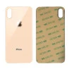 Vitre face arrière or doré saumon avec adhésif iPhone XS max qualité origine