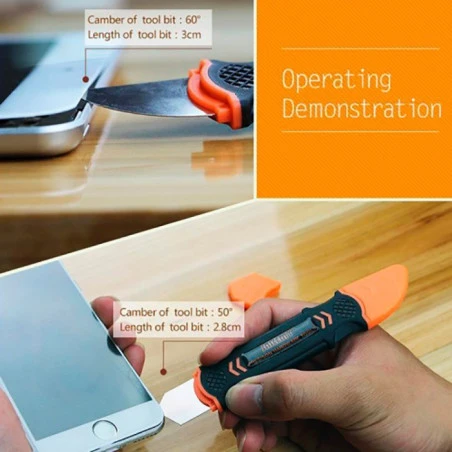 Médiator métallique pour réparation smartphone / tablettes