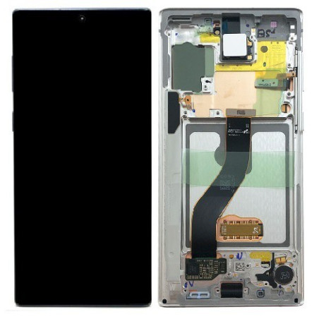 Ecran sur chassis blanc OFFICIEL Samsung Note 10 SM-N970F - Kit Outils OFFERT GH82-20818B