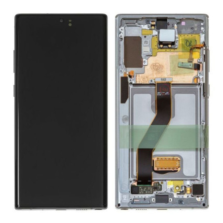 Ecran + chassis Argent OFFICIEL Samsung Note 10+ SM-N975F GH82-20900C / GH82-20838C