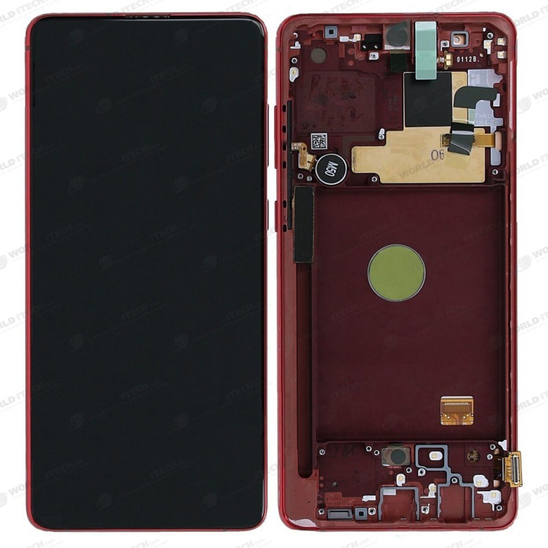 Ecran sur chassis Rouge OFFICIEL Samsung Note 10 Lite SM-N770F GH82-22055C
