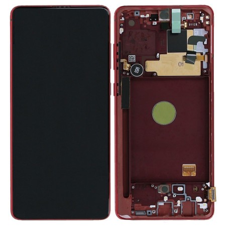 Ecran sur chassis Rouge OFFICIEL Samsung Note 10 Lite SM-N770F GH82-22055C
