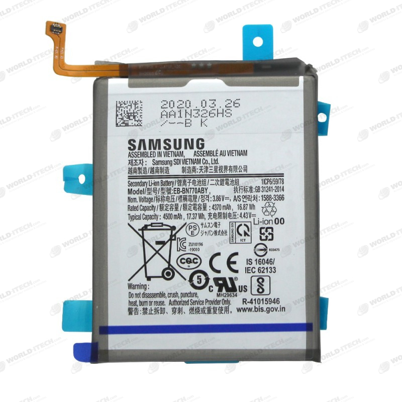 Batterie OFFICIELLE Samsung Note 10 Lite 4500mAh GH82-22054A / EB-BN770ABY