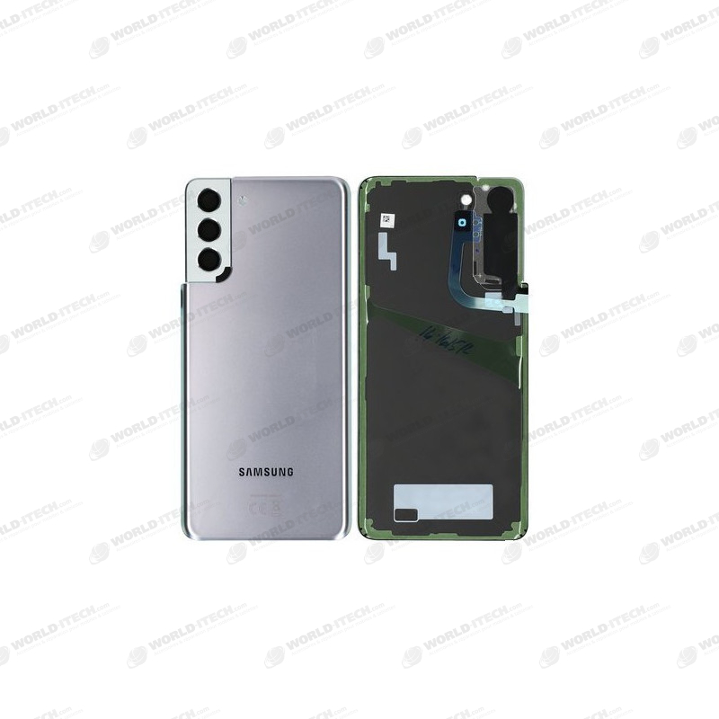 Vitre arrière argent silver OFFICIELLE Samsung Galaxy S21+ G996F GH82-24505C
