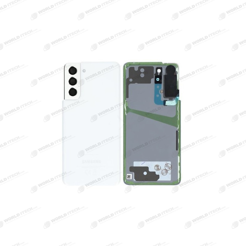 Vitre arrière blanc OFFICIELLE Samsung Galaxy S21+ SM-G990F / SM-G991F GH82-24520C