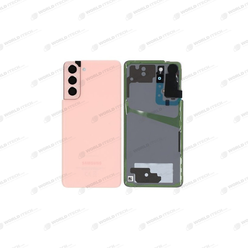 Vitre arrière rose OFFICIELLE Samsung Galaxy S21+ SM-G990F / SM-G991F GH82-24520D