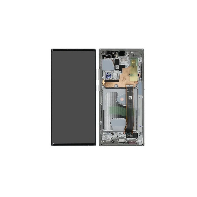 Ecran sur chassis blanc argent OFFICIEL Samsung Note 20 ultra sm-N986 sm-n988 GH82-23596C