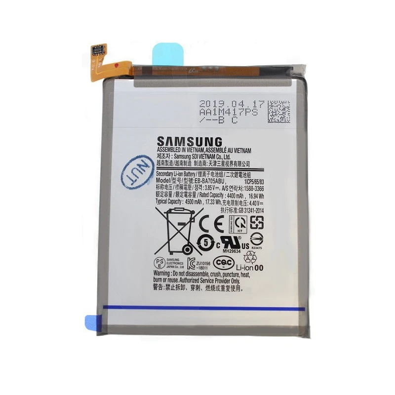 Batterie OFFICIELLE Samsung A70 4500mAh GH82-19746A EB-BA705ABE