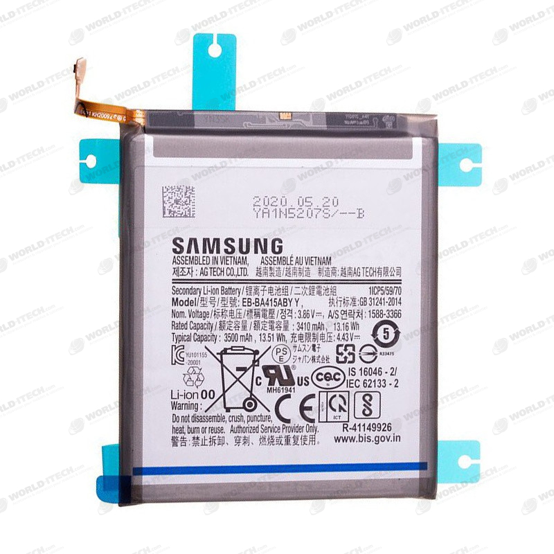 Batterie OFFICIELLE Samsung A41 SM-A415F 3500mAh EB-BA415ABY