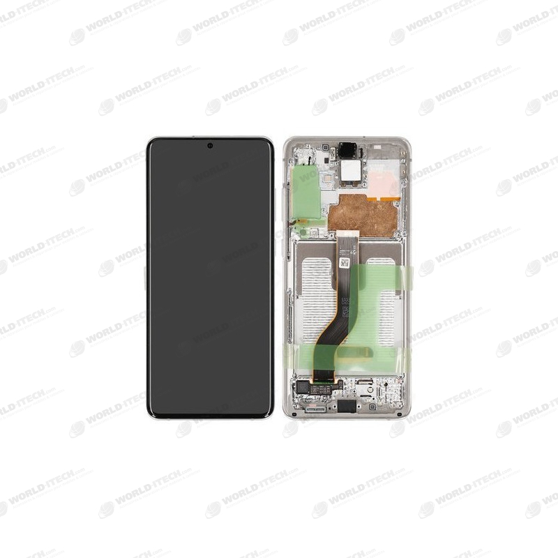 Ecran AMOLED ORIGINE Samsung blanc S20+ SM-G985F GH82-22134B