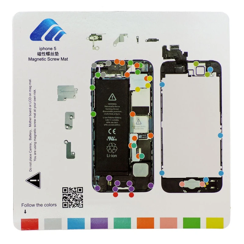 Patron magnétique guide range vis iPhone 5
