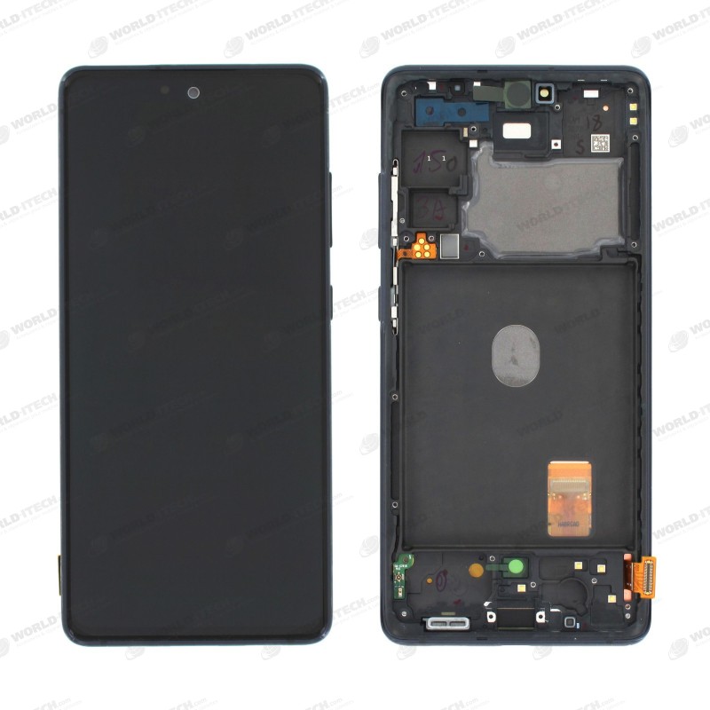 Ecran sur chassis Bleu OFFICIEL Samsung S20 FE 4G / 5G service pack officiel SM-G780 / SM-GG781