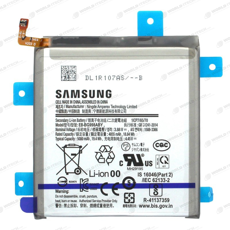 Batterie OFFICIELLE Samsung S21 Ultra 5G 5000mAh EB-BG998ABY GH82-24592A
