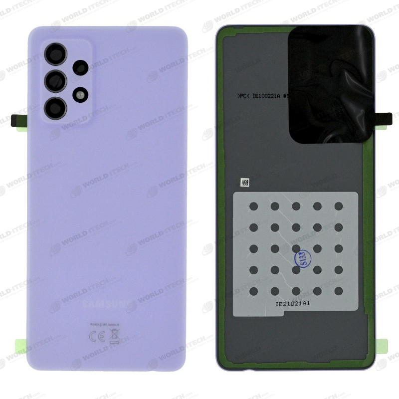 Vitre arrière violette OFFICIELLE Samsung Galaxy A72 SM-A725F / A726B GH82-25448D