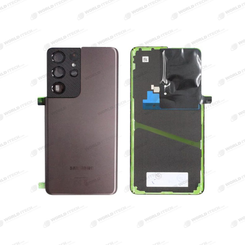 Vitre arrière bleu Phantom navy COMPATIBLE Samsung Galaxy S21 Ultra G998