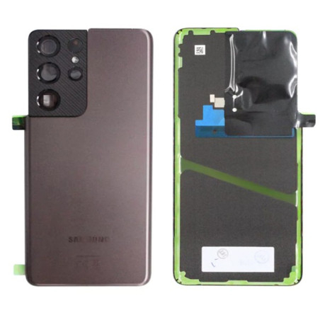 Vitre arrière bleu Phantom navy COMPATIBLE Samsung Galaxy S21 Ultra G998