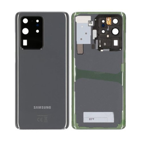 Vitre arrière gris cosmic grey COMPATIBLE Samsung Galaxy S20 ultra g888