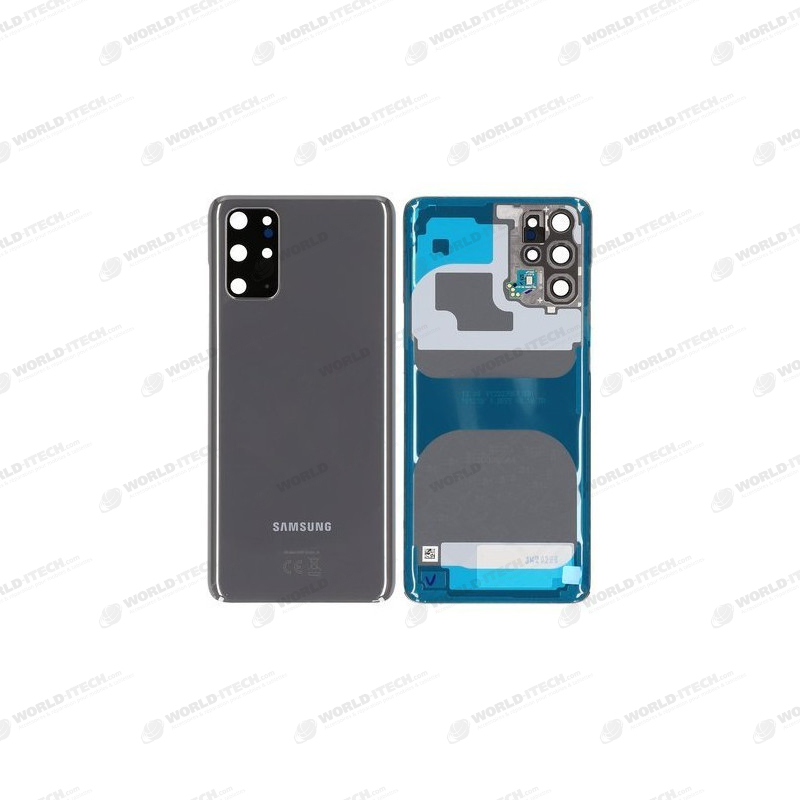 Vitre arrière gris cosmic grey COMPATIBLE Samsung Galaxy S20 Plus G985 / G986