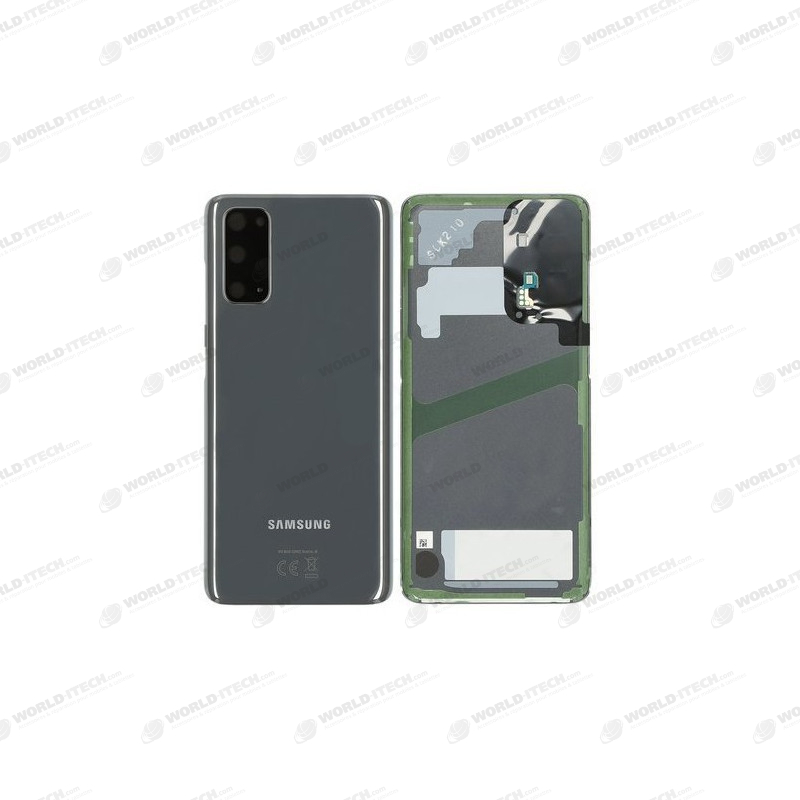 Vitre arrière gris cosmic grey COMPATIBLE Samsung Galaxy S20 G980 / G981