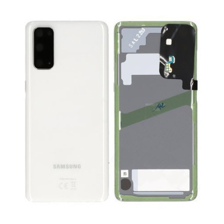 Vitre arrière Blanche COMPATIBLE Samsung Galaxy S20 G980 / G981